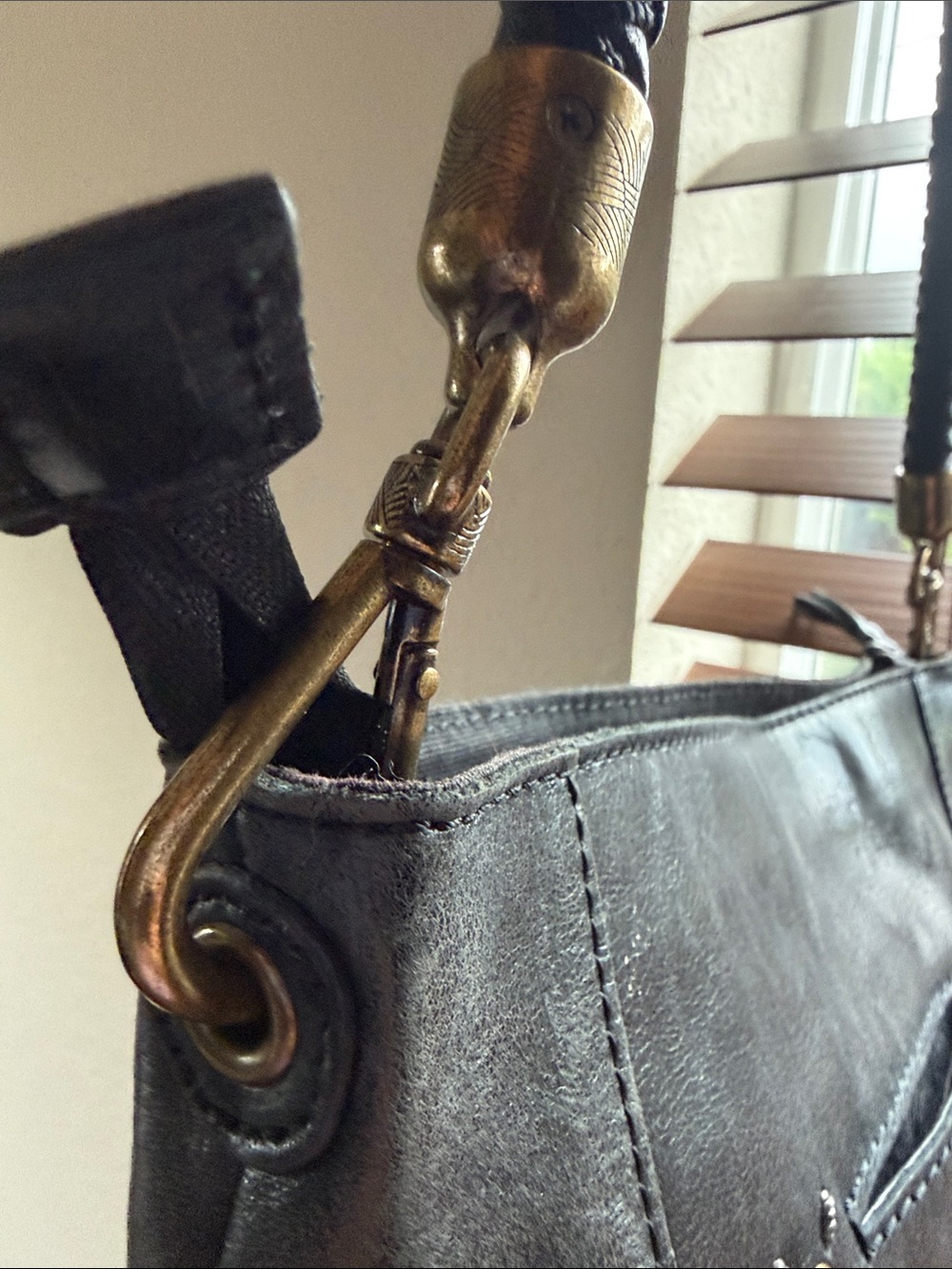 The Sak Black Braided-Handle Leather Shoulder Bag - Picture 8 of 16